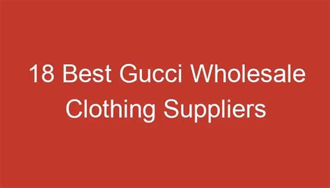 where to buy gucci wholesale|gucci wholesale distributors.